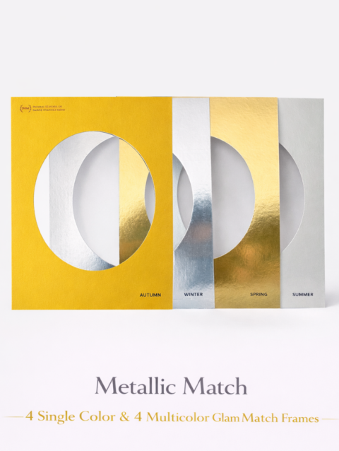 Metallic Match | 4 Single Color & 4 Multicolor Glam Match Frames